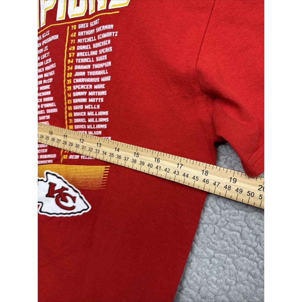 Fanatics T-Shirt Men M Red Kansas City Chiefs Super Bowl LIV Champions Graphic. - Picture 5 of 8